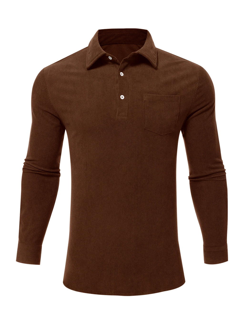 Mens Polo Shirts Golf Long Sleeve