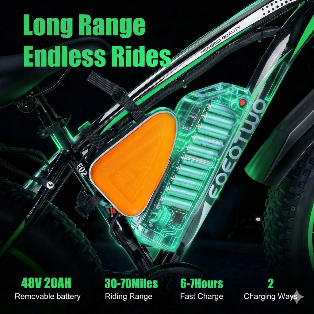 26" Fat Tire Electric Bike for Adults