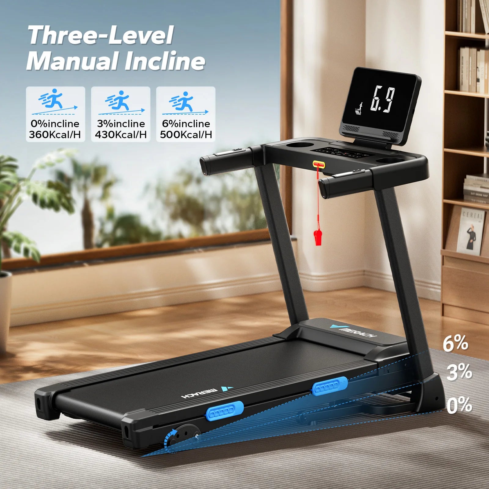 Foldable Treadmill T12 Incline