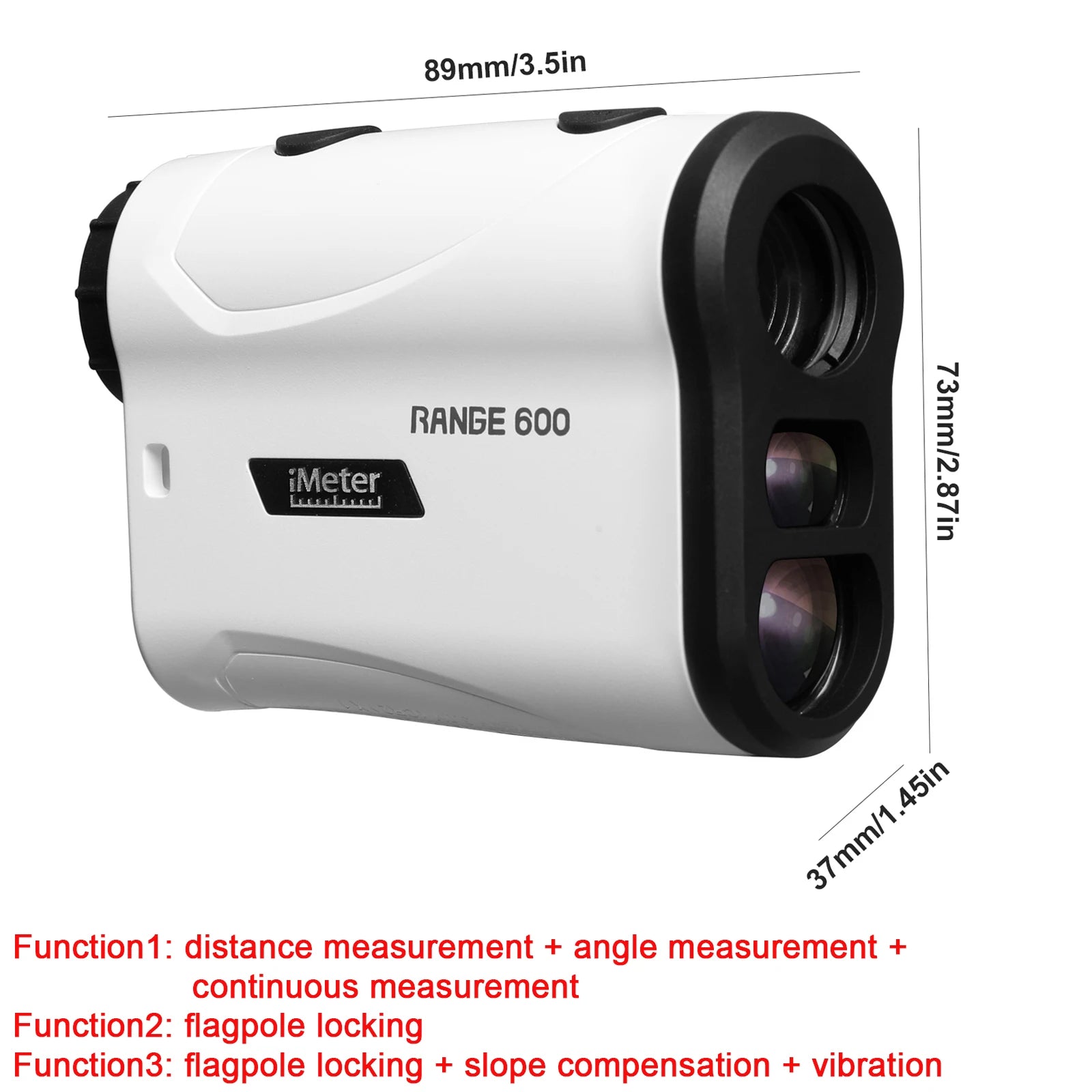 650 Yards Golf Laser Rangefinder with Slope