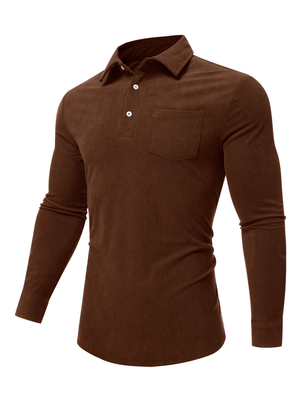 Mens Polo Shirts Golf Long Sleeve