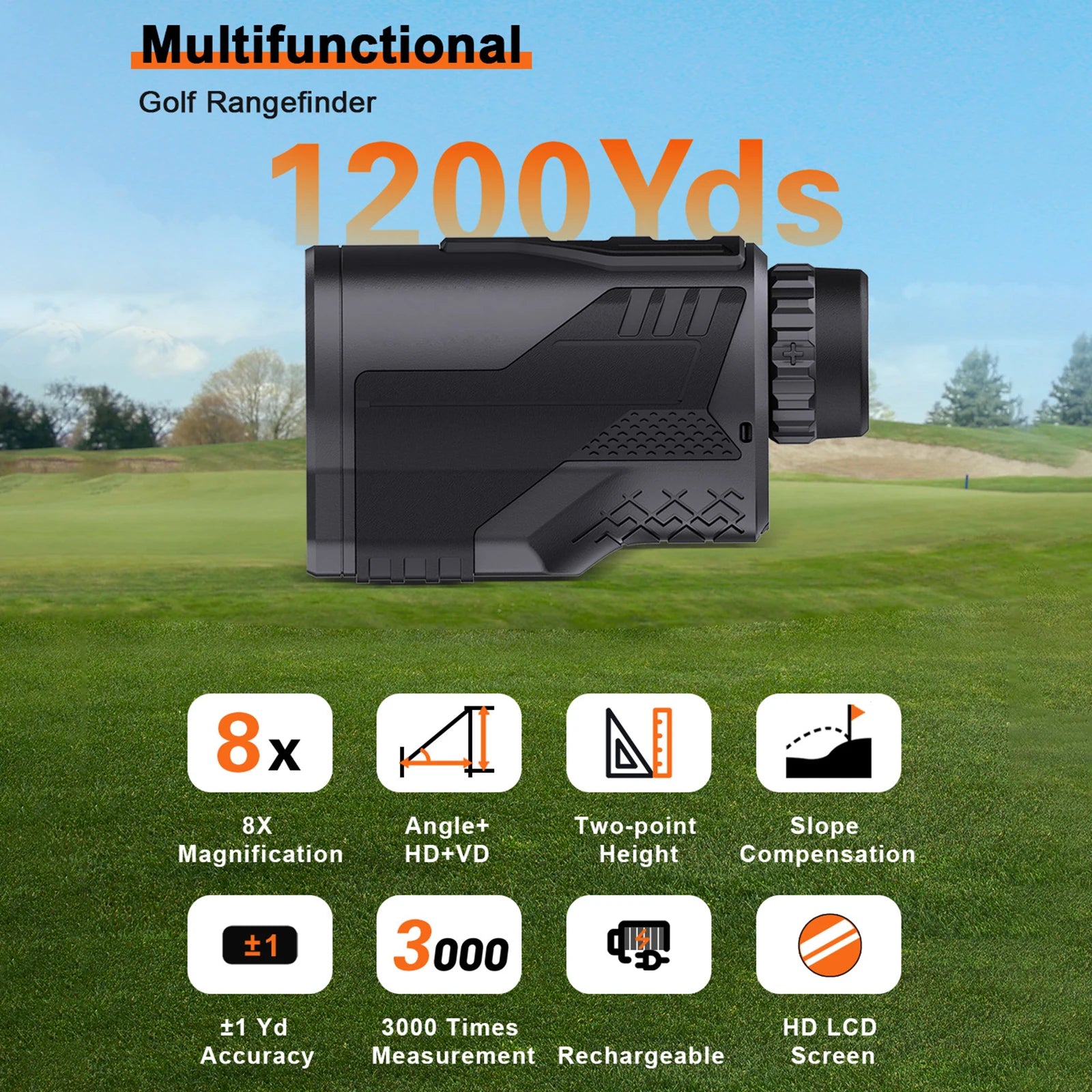 1200Y Laser Range Finder with Slope