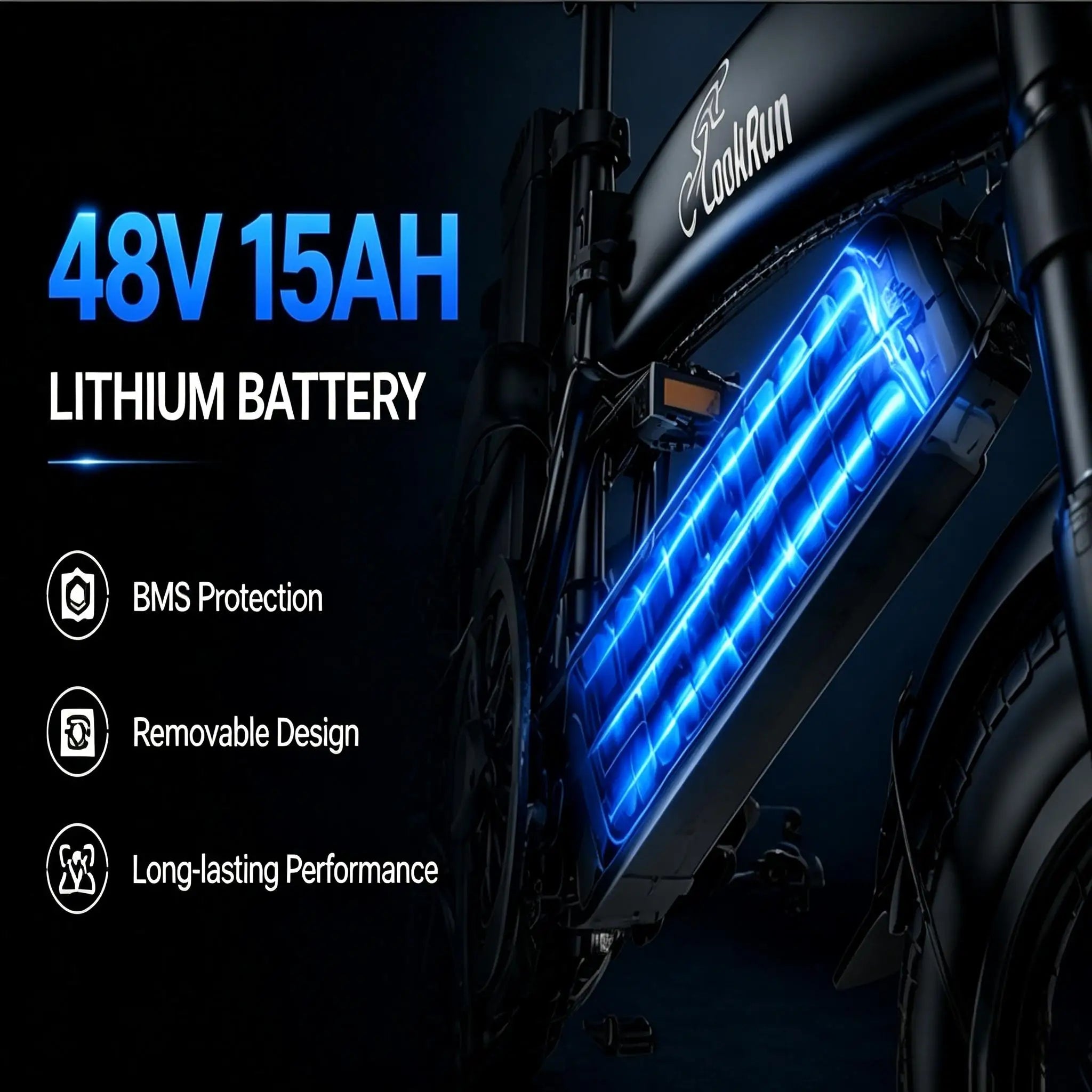 Foldable Ebike - 650W Motor, 48V15AH Battery