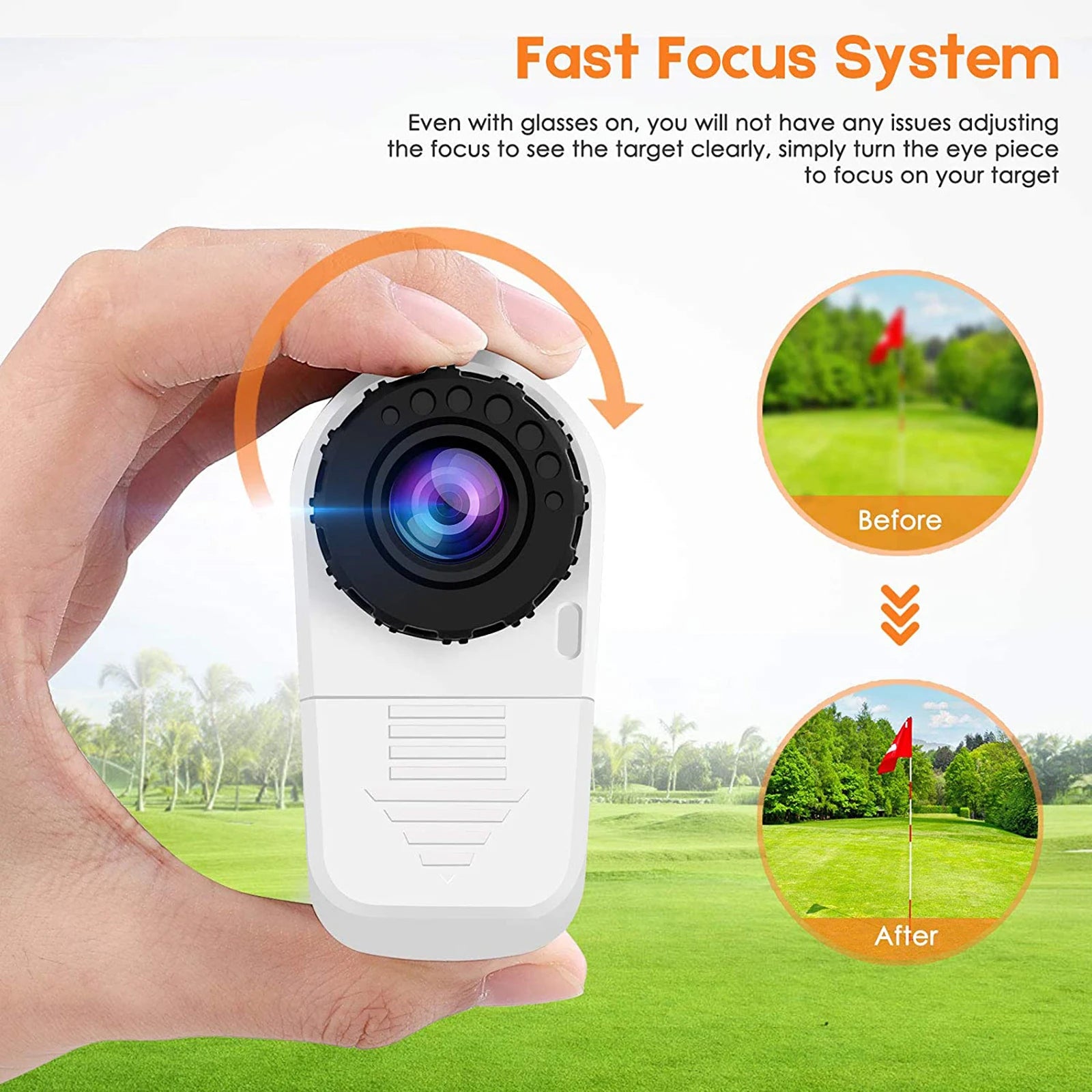 Laser Golf Range Finder with Slope