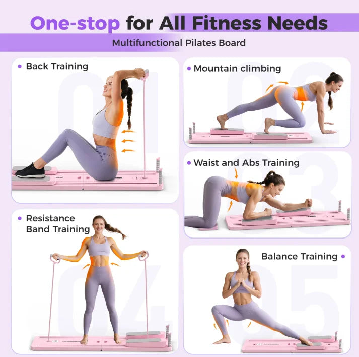 5 in 1 Folding Pilates Board