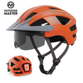 Bike Helmet with UV400 Goggles Visor