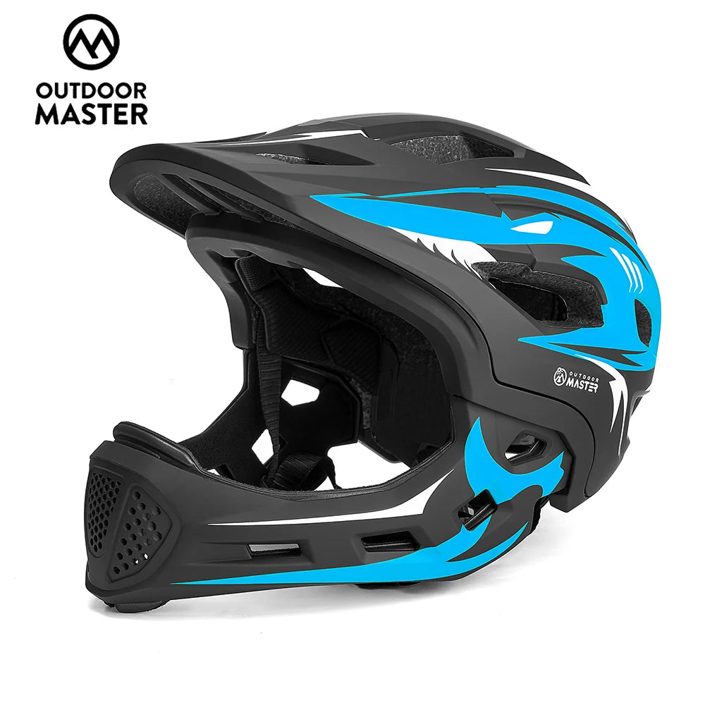 2 in 1 Detachable Full Face Kids Bike Helmet