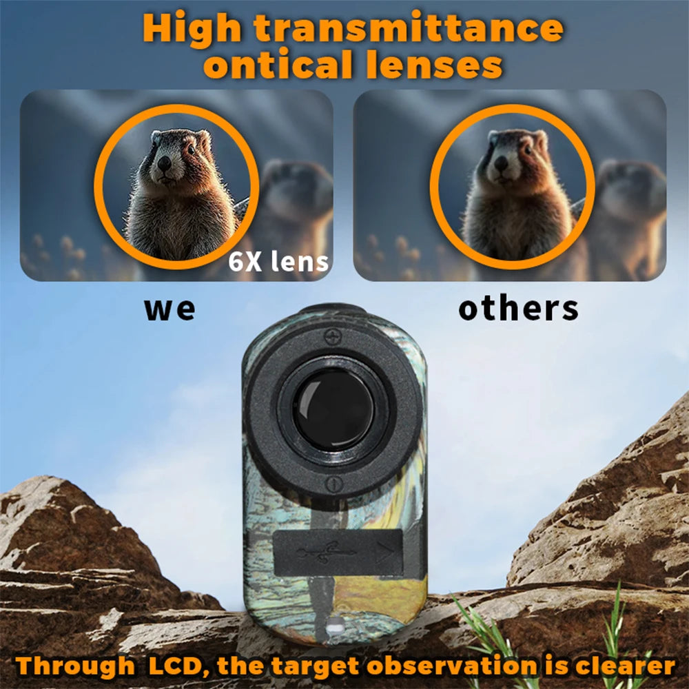 Camouflage 1200 Yards Hunting Rangefinder