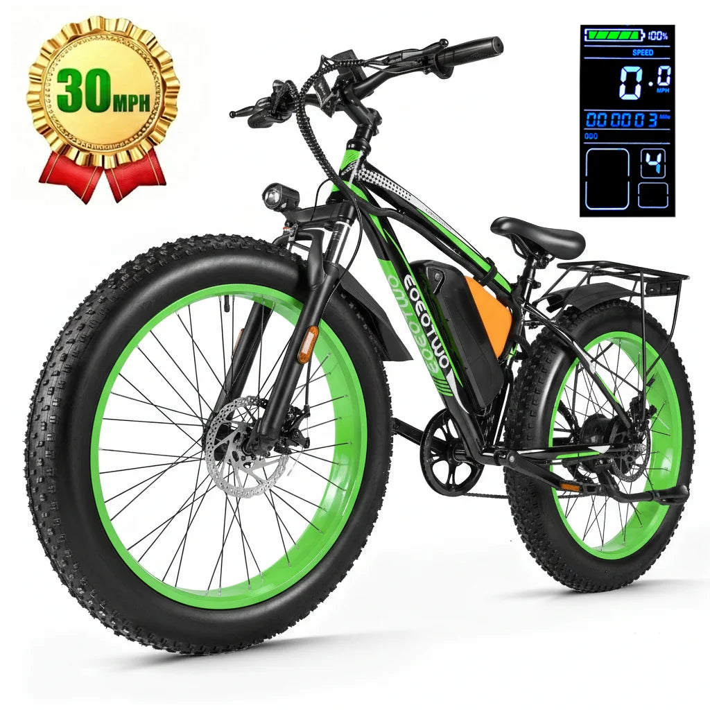 26" Fat Tire Electric Bike for Adults