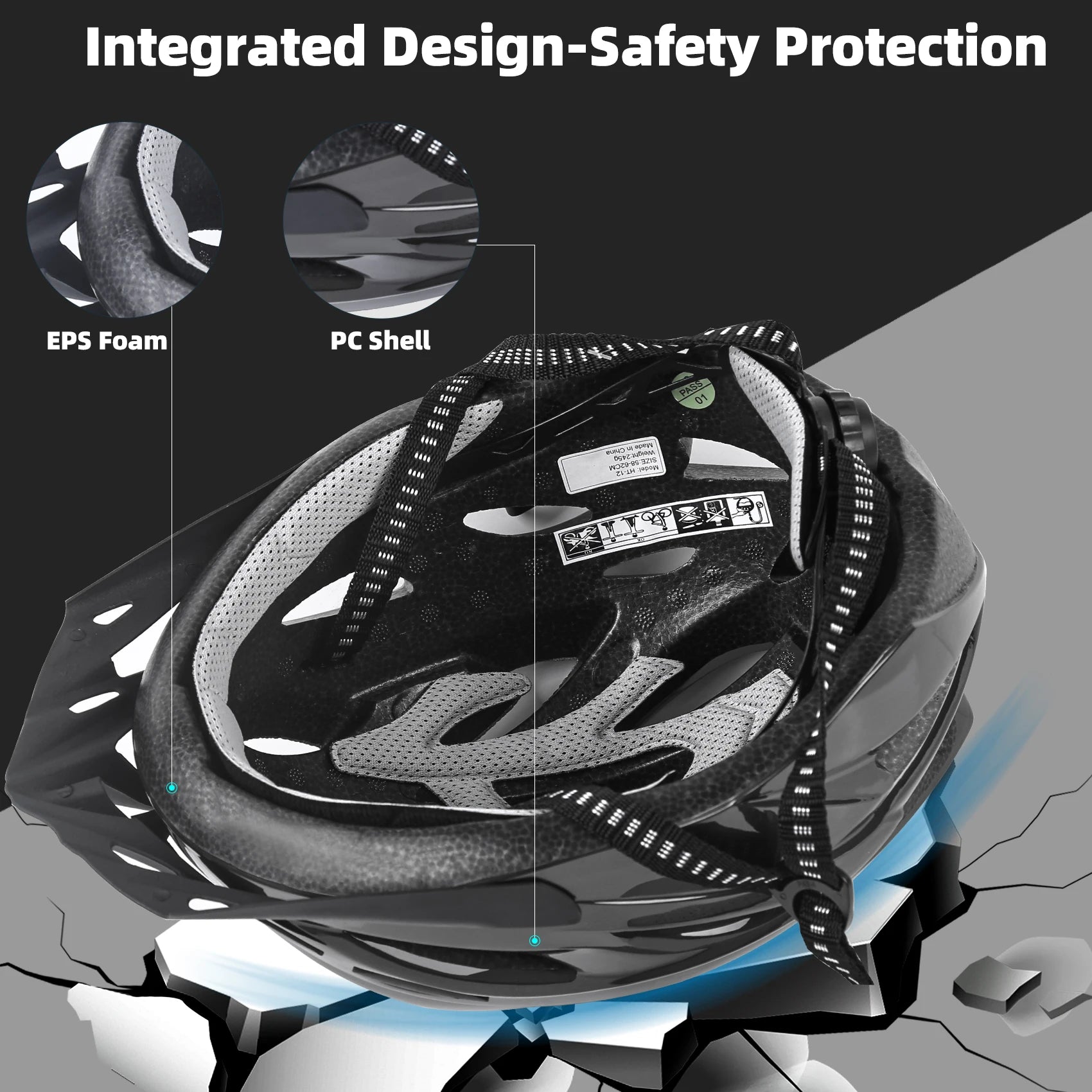 Bike Helmet with Detachable Visor Unisex