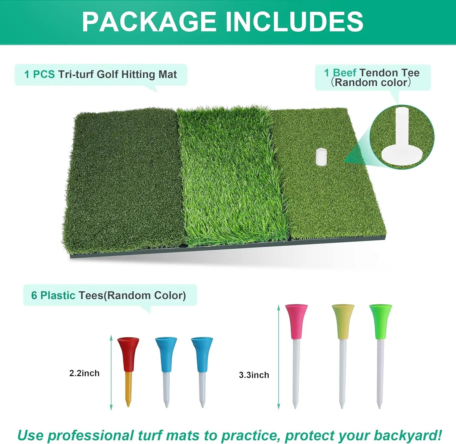 Indoor Outdoor Thickened Golf Practice Mat