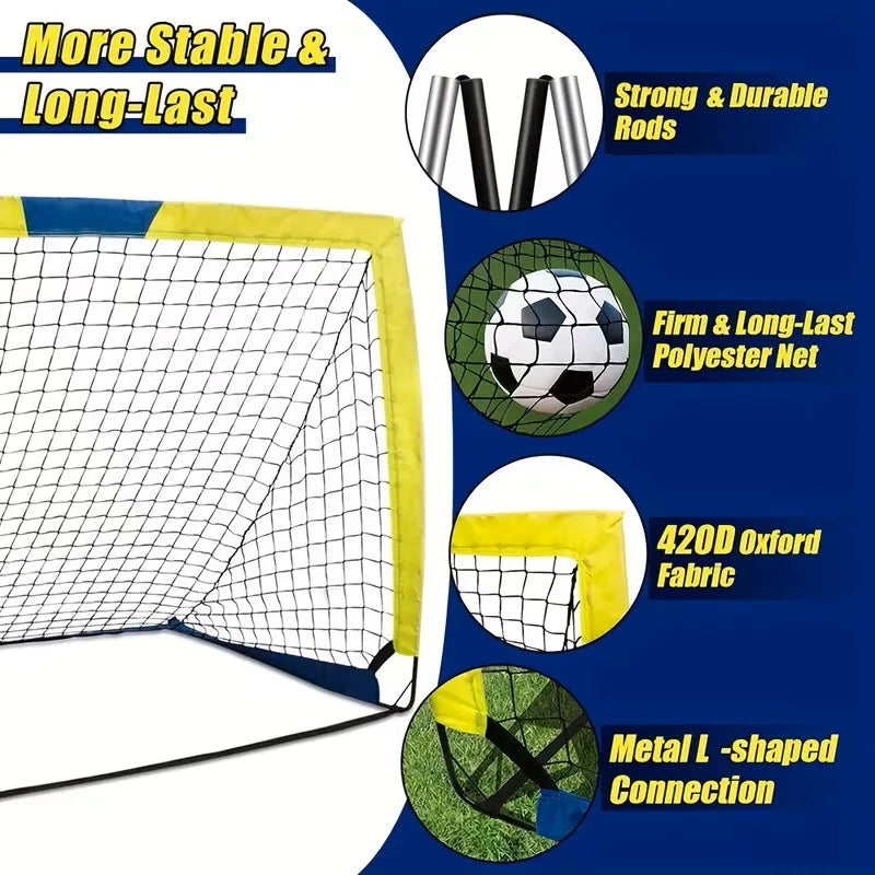 4'x 3' Portable  Soccer Goals Set