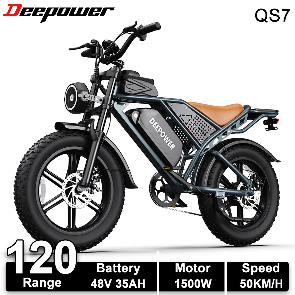 Adult Electric Bike 1500W 48V 60Ah