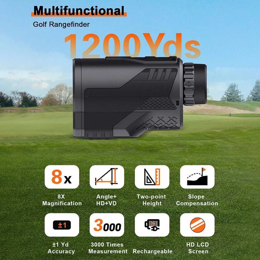 1200Y Laser Golf Range Finder Slope