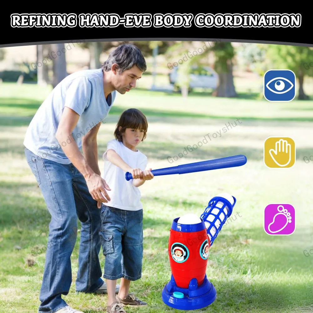 Outdoor Baseball Toy Set with Bat/10 Balls