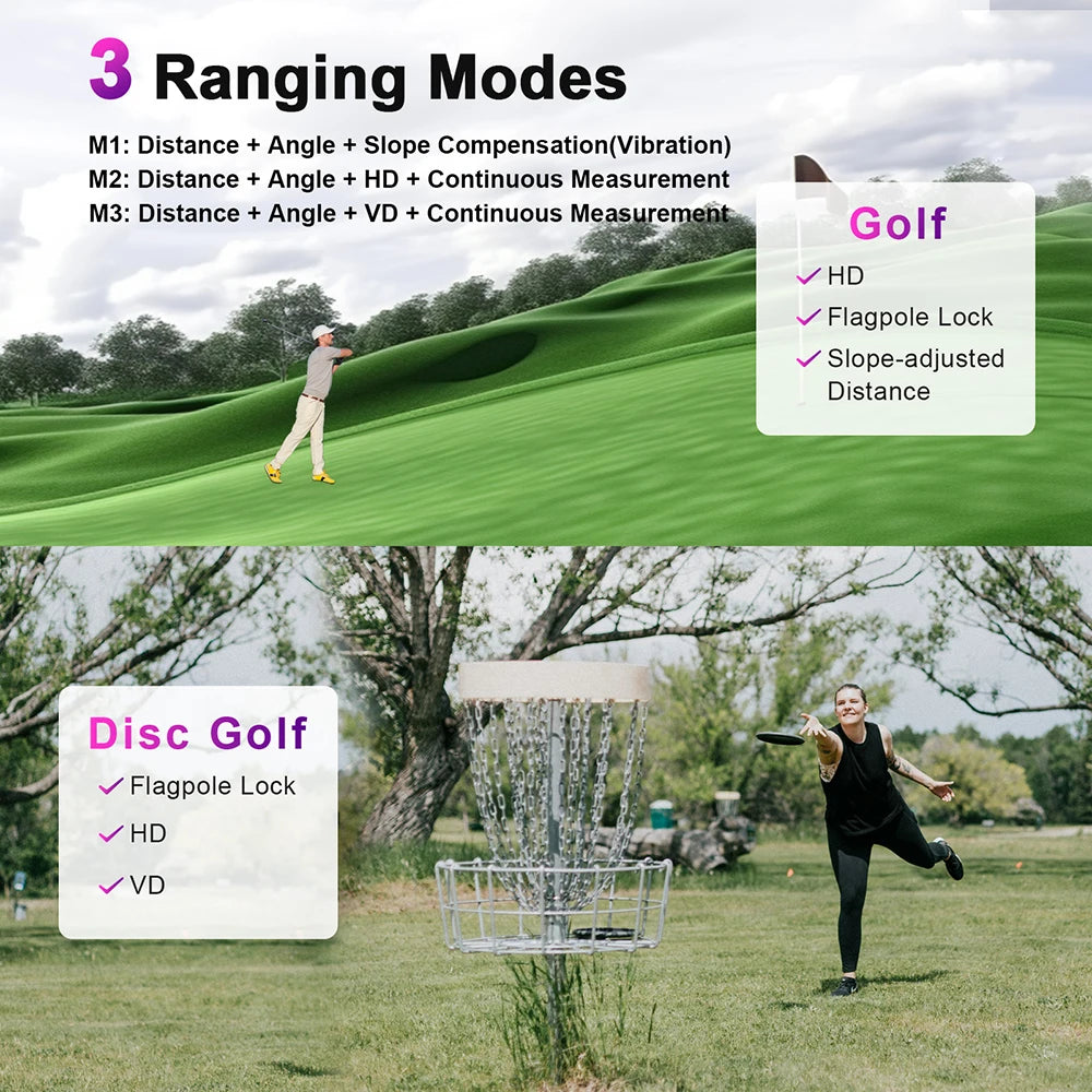 1200 Yards Laser Range Finder with Slope 7X