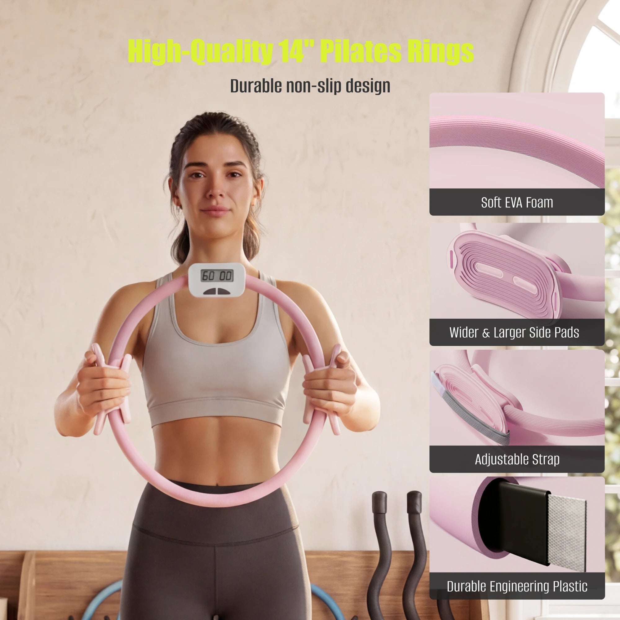 Pilates Ring and Bar Set