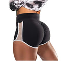 High Waist Sport Shorts Side Hollow Out