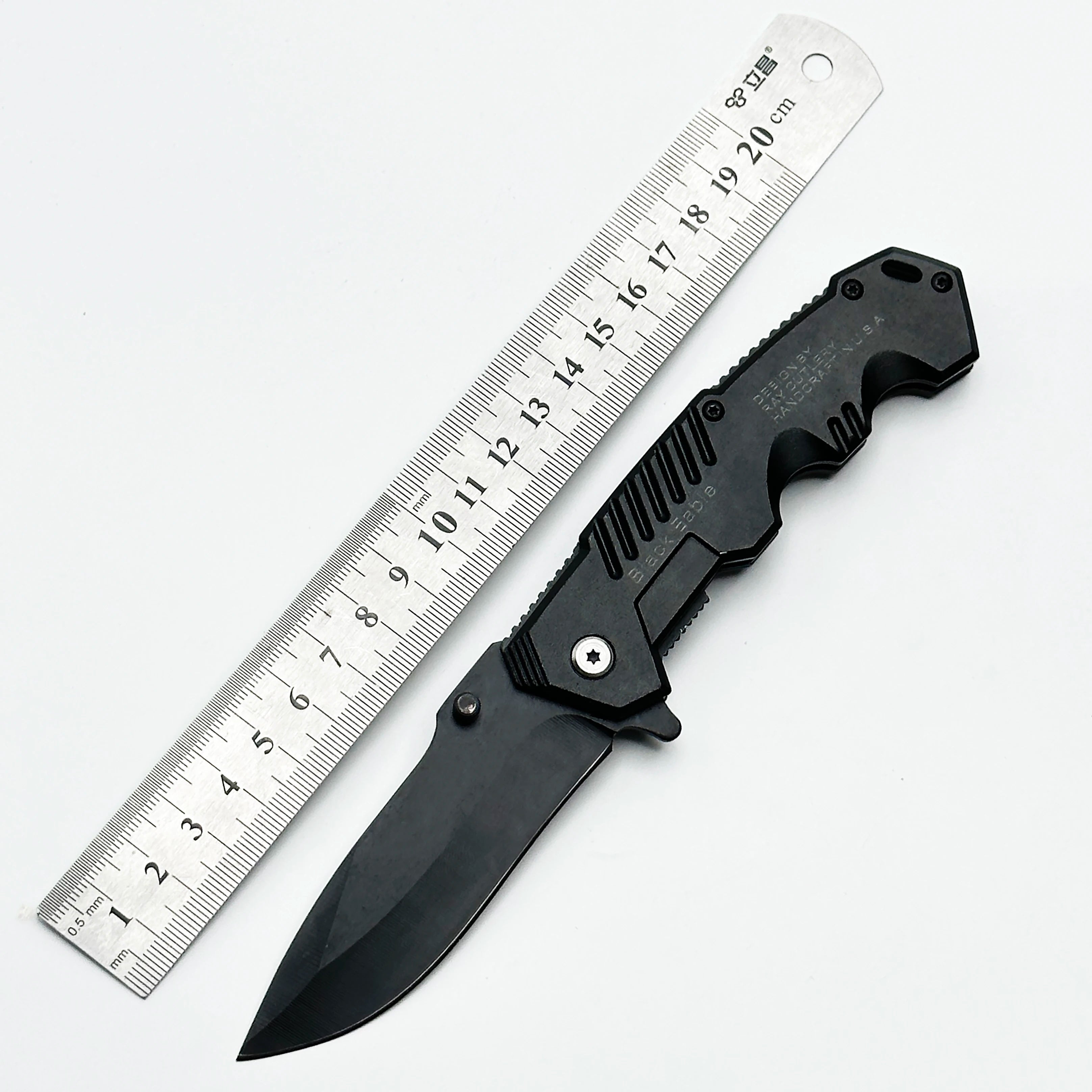 Folding pocket knife with pocket clip