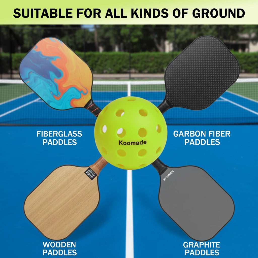 40-Hole Outdoor Pickleballs 8/16Pcs