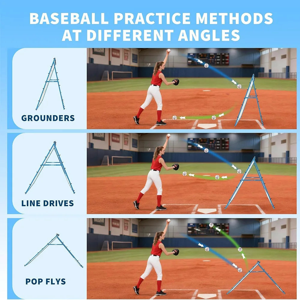 5x4 Ft Baseball Softball Rebounder Net