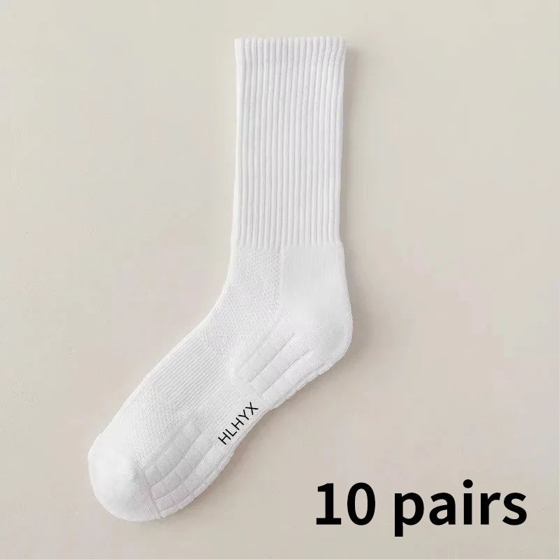 White Stockings Thickened Sports Basketball Socks