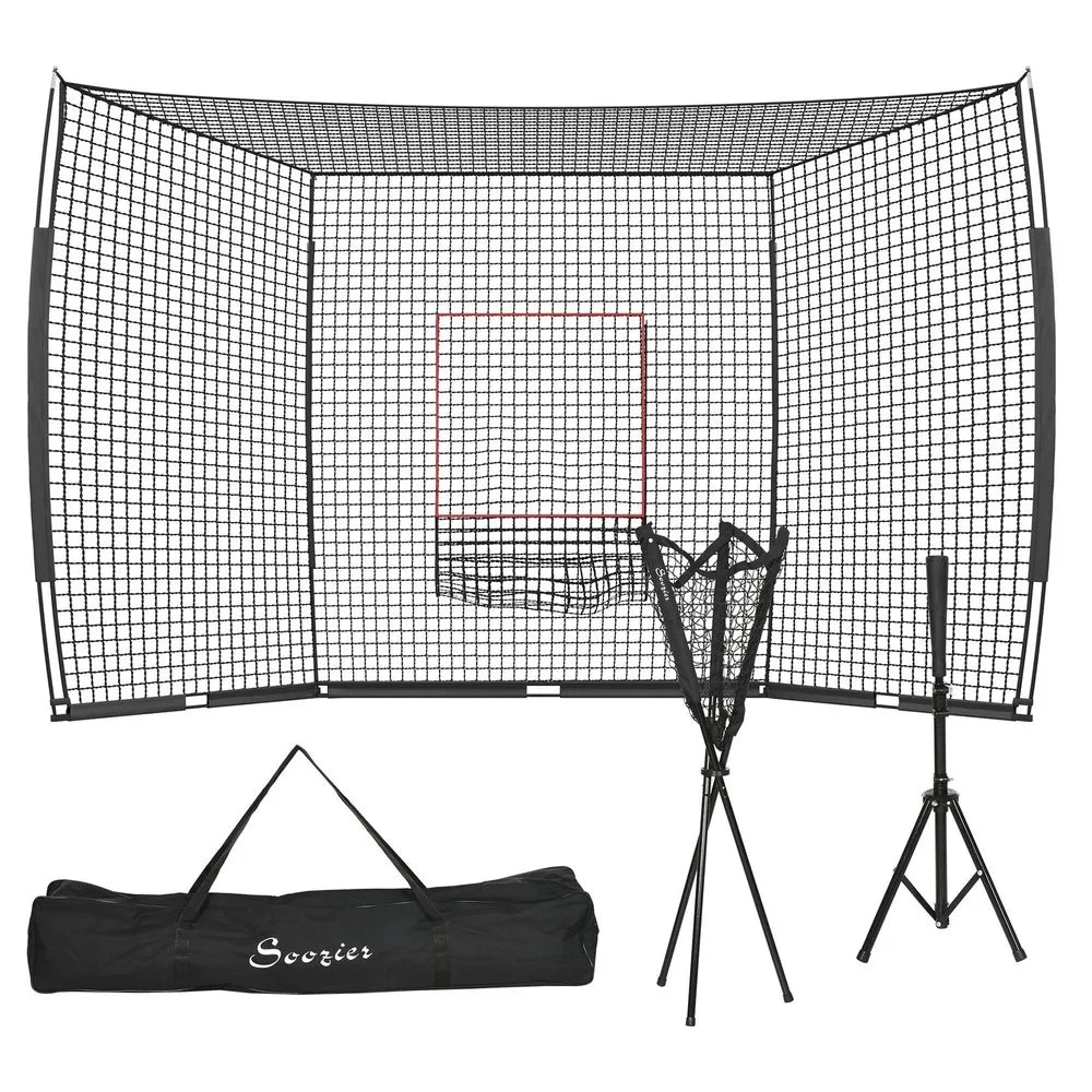 Softball and Baseball Net Set w/ Tee