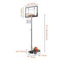 Portable Basketball Hoop Stand 4-10 ft Adjustable