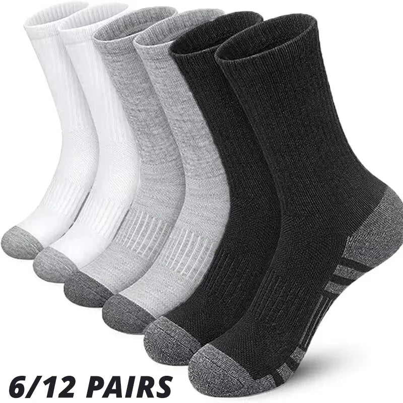 6/12 Pairs Men's Outdoor Football Socks