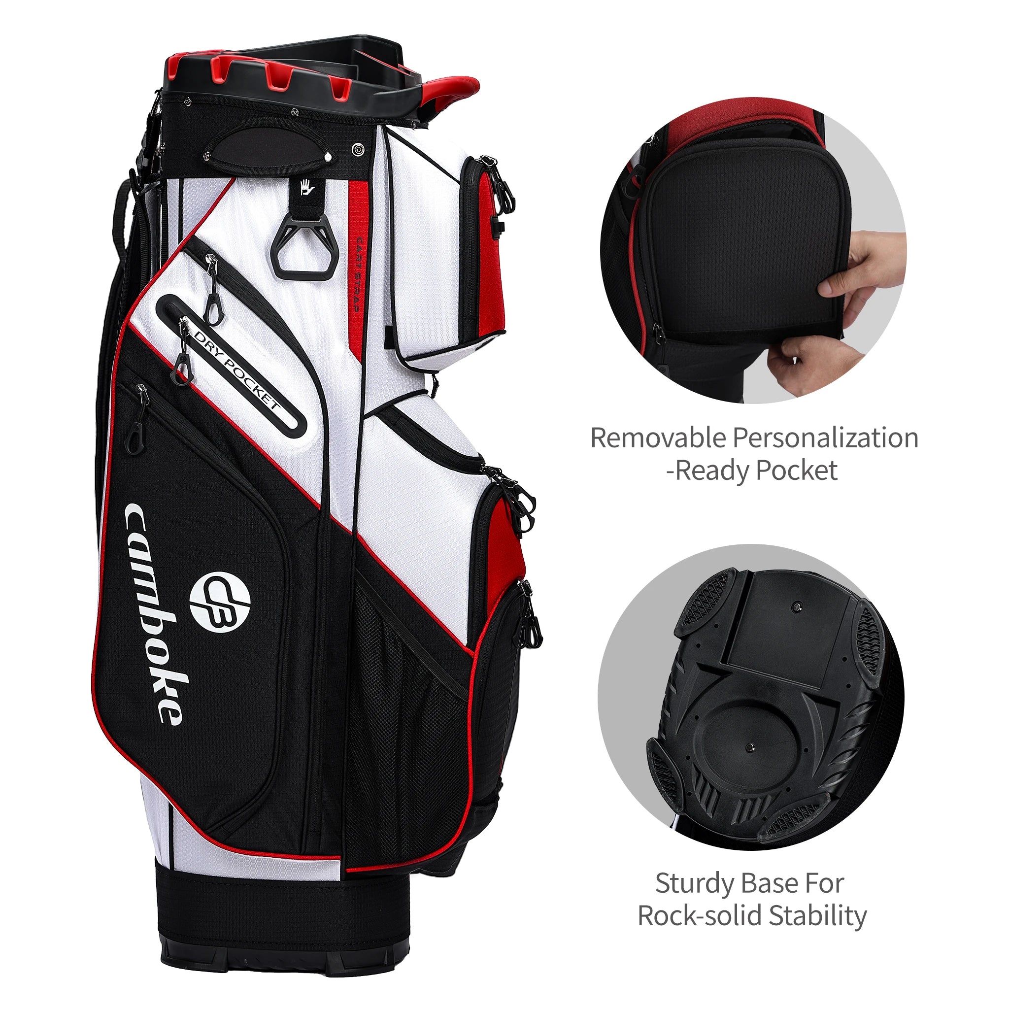 14 Way Full Length Dividers Golf Cart Bag