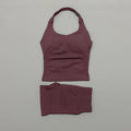 Women Halter Shockproof Sports Set