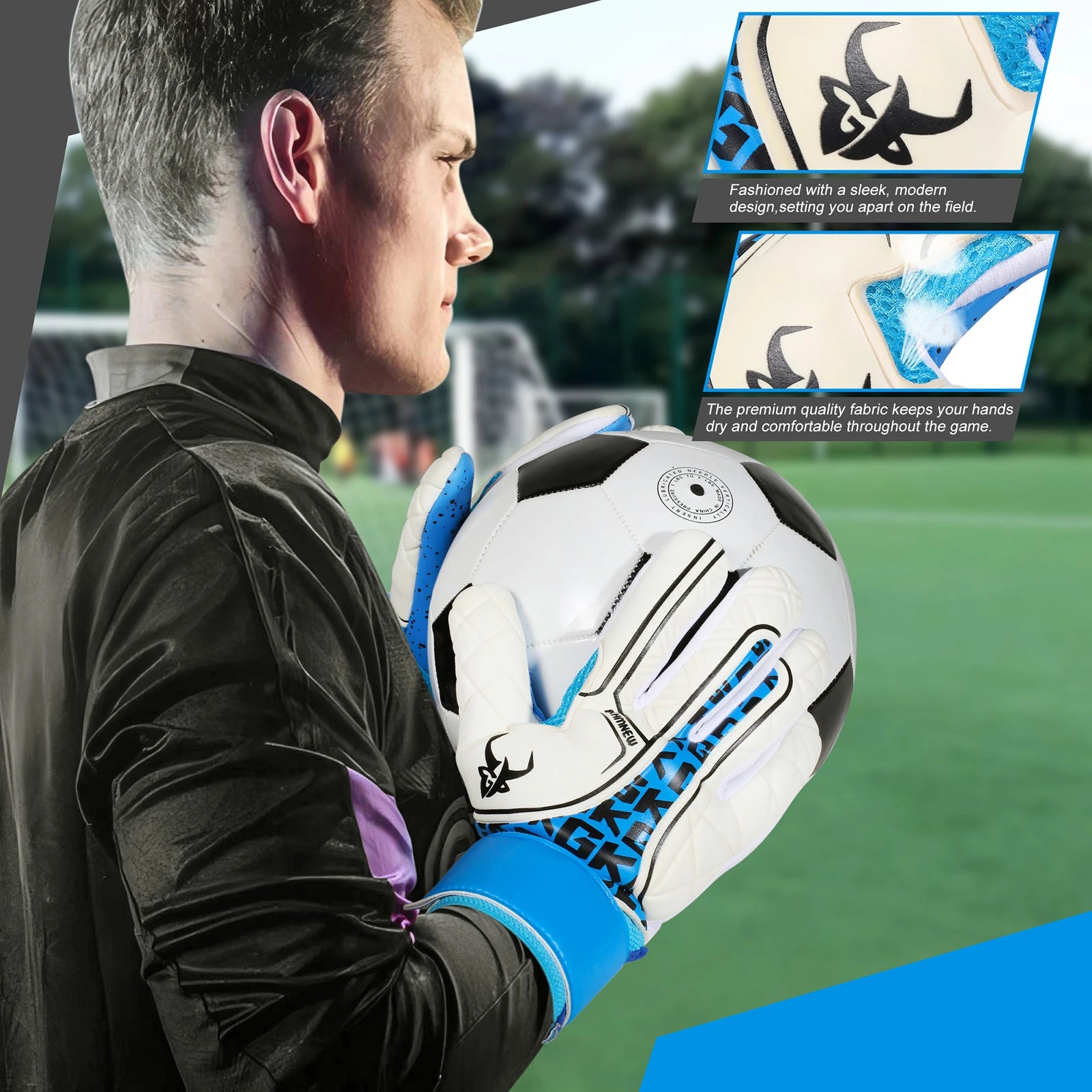 Soccer Goalie Goalkeeper Gloves For All Ages