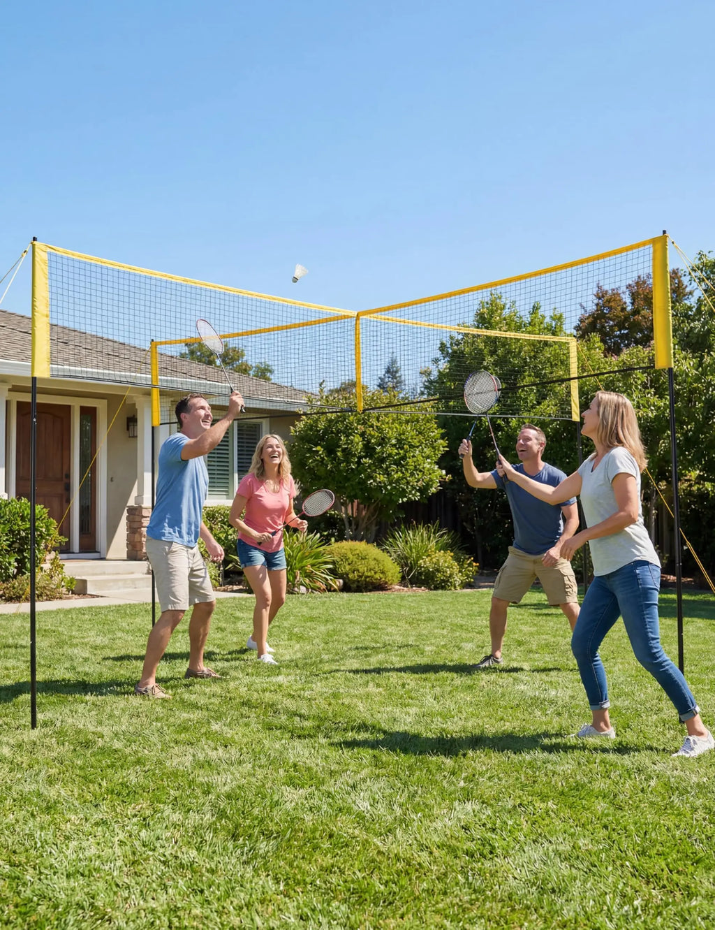 4 Square Volleyball Set