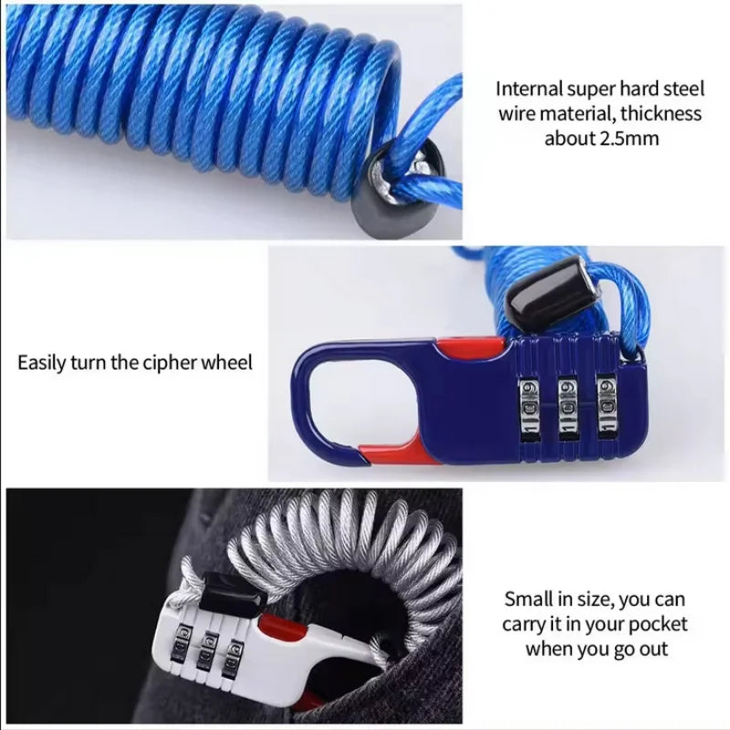 Bicycle Anti-Theft  Three-Digit Password Combination