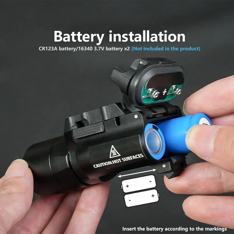 Metal Pistol Gun 500Lumen LED Ligh