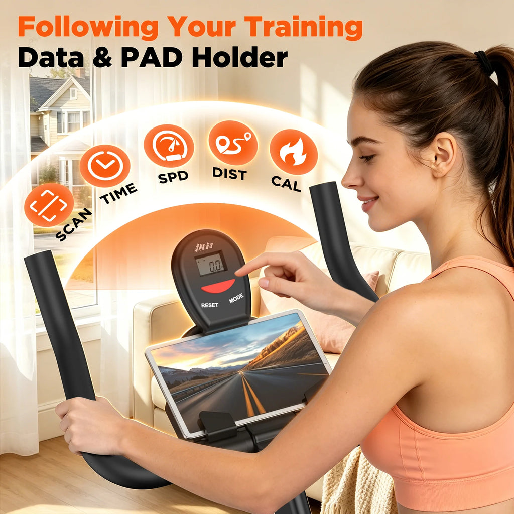Stationary Exercise Bike Silent Belt Drive