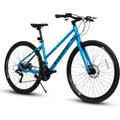 700C Steel Hybrid Road Bike, 21-Speed