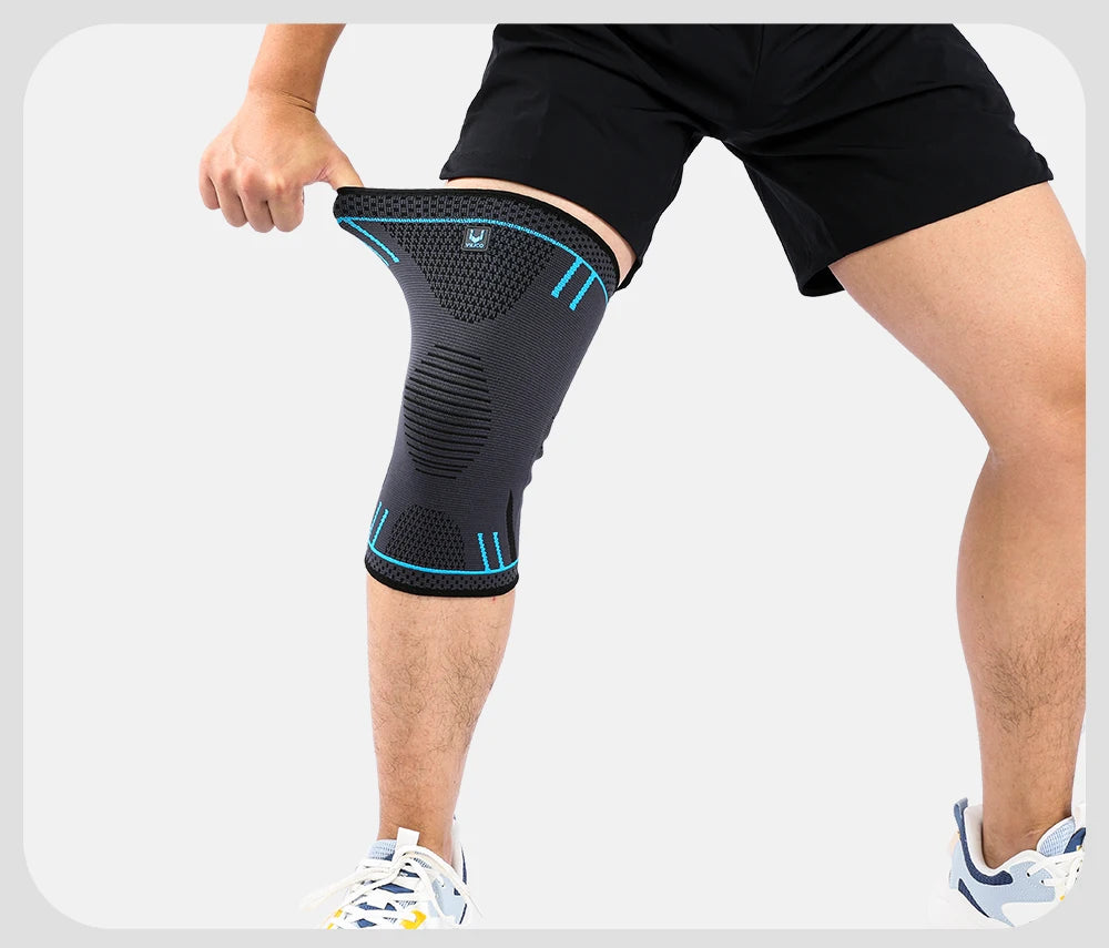 Compression knee support sleeve