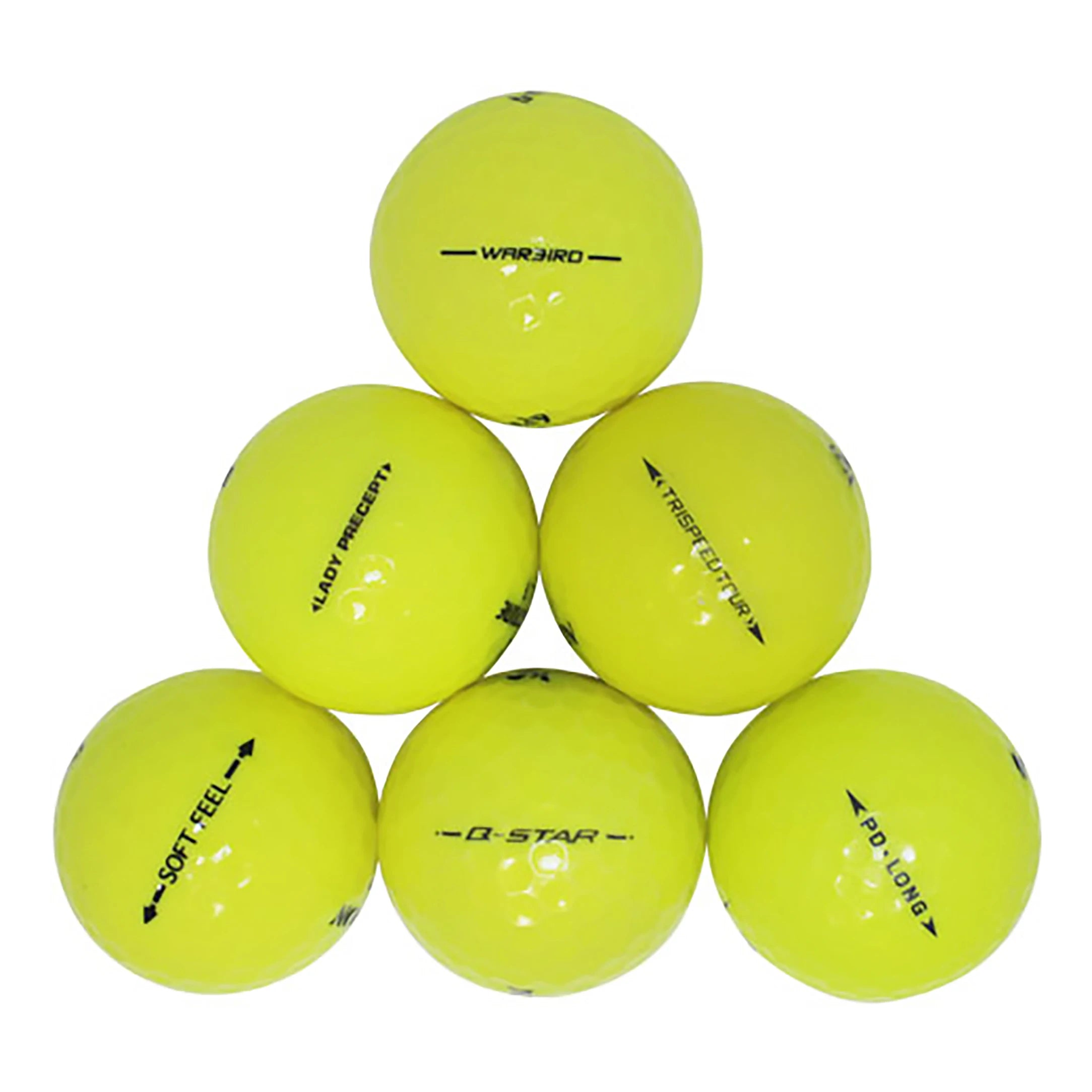 Yellow Pro Mix Golf Balls 100 Pack