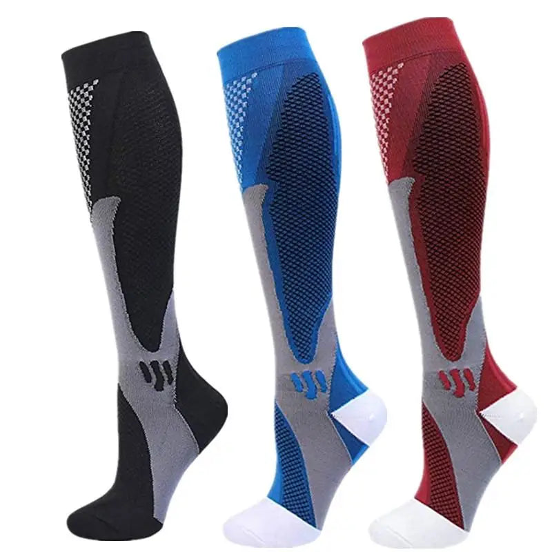 Pairs Men Compression Socks Football Soccer