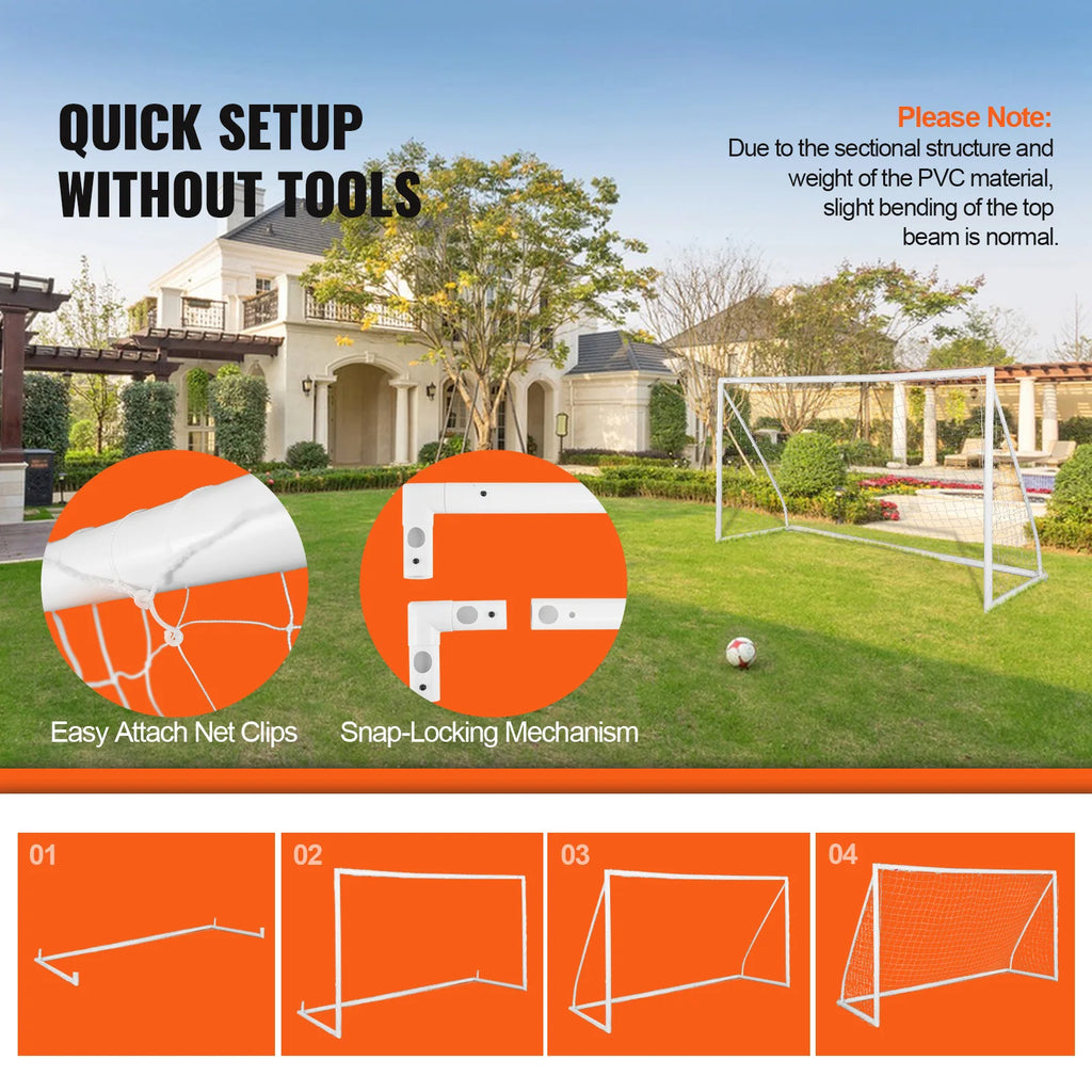 12x6FT Portable Soccer Goal