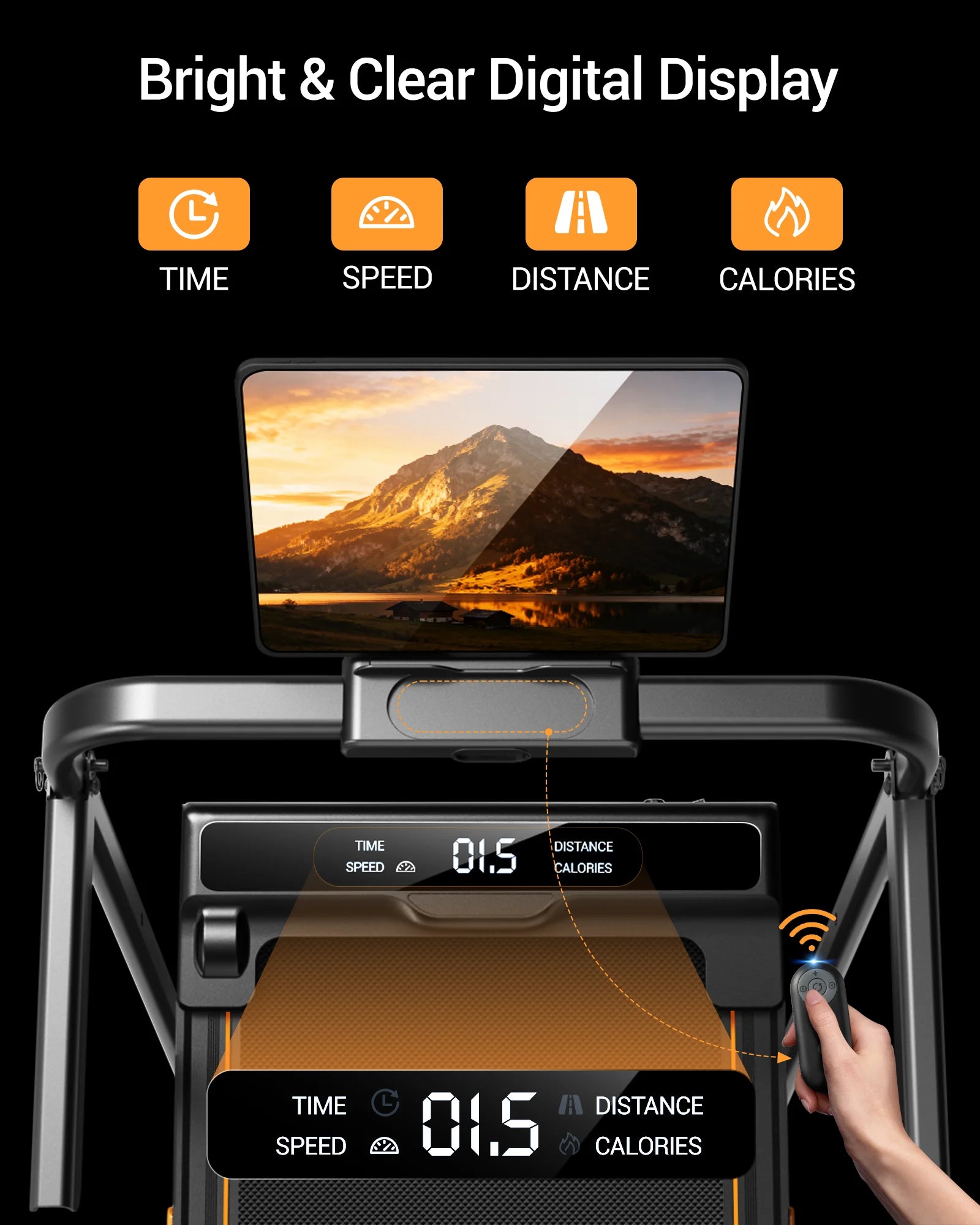 2 In 1 Foldable Walking Running Treadmill