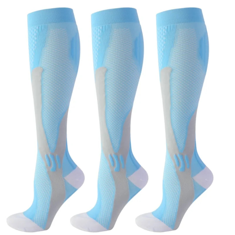 Pairs Men Compression Socks Football Soccer