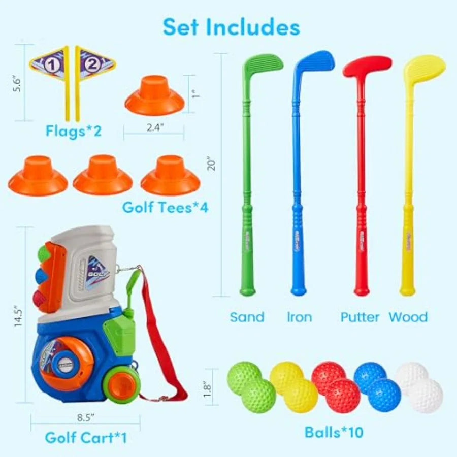 Toddler Golf Set, Plastic Golf Clubs