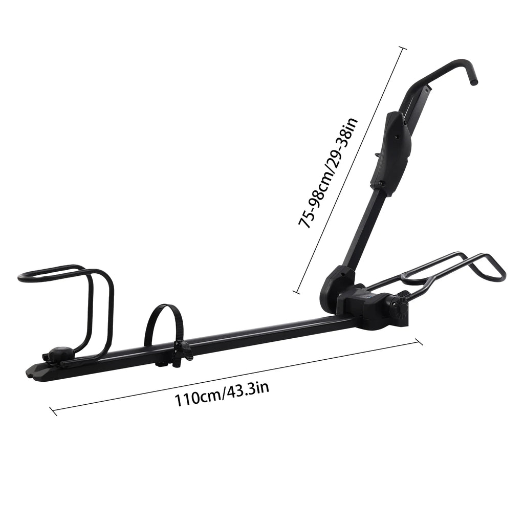 Foldable Upright Roof Mount Bicycle Rack