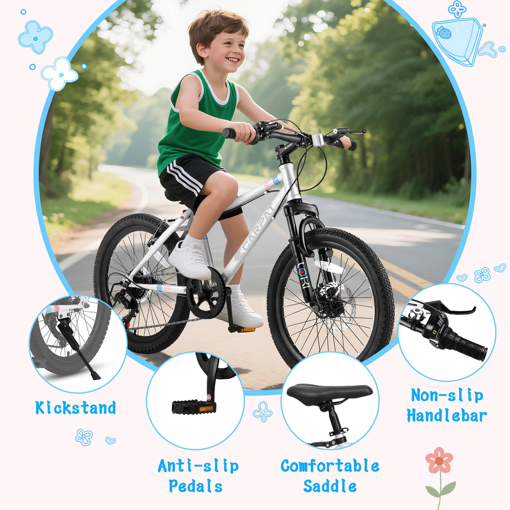 20 Inch Kids' Mountain Bike 7Speed