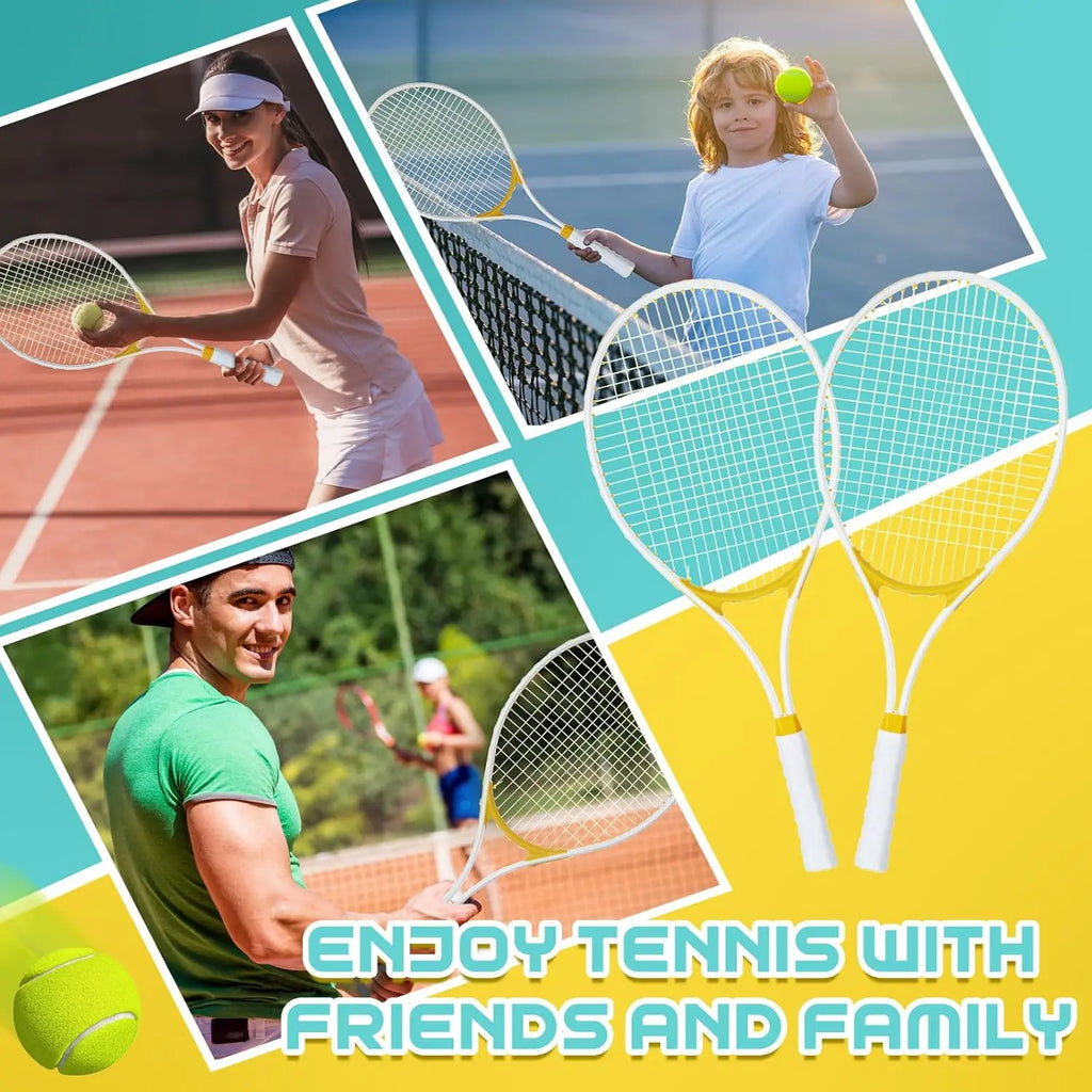 4 Pcs 27"Tennis Rackets for Adults