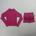 2Pcs Women Seamless Yoga Workout Set