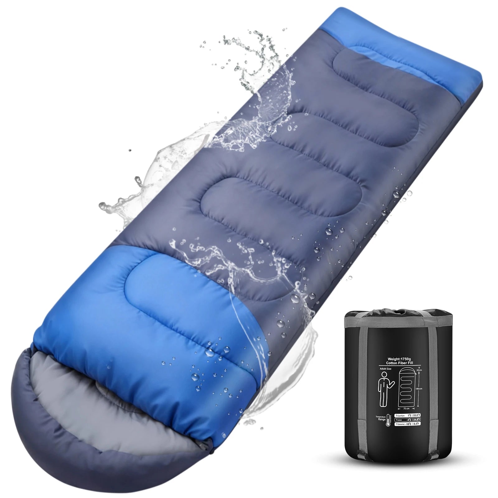 Camping Sleeping Bag Ultralight Waterproof