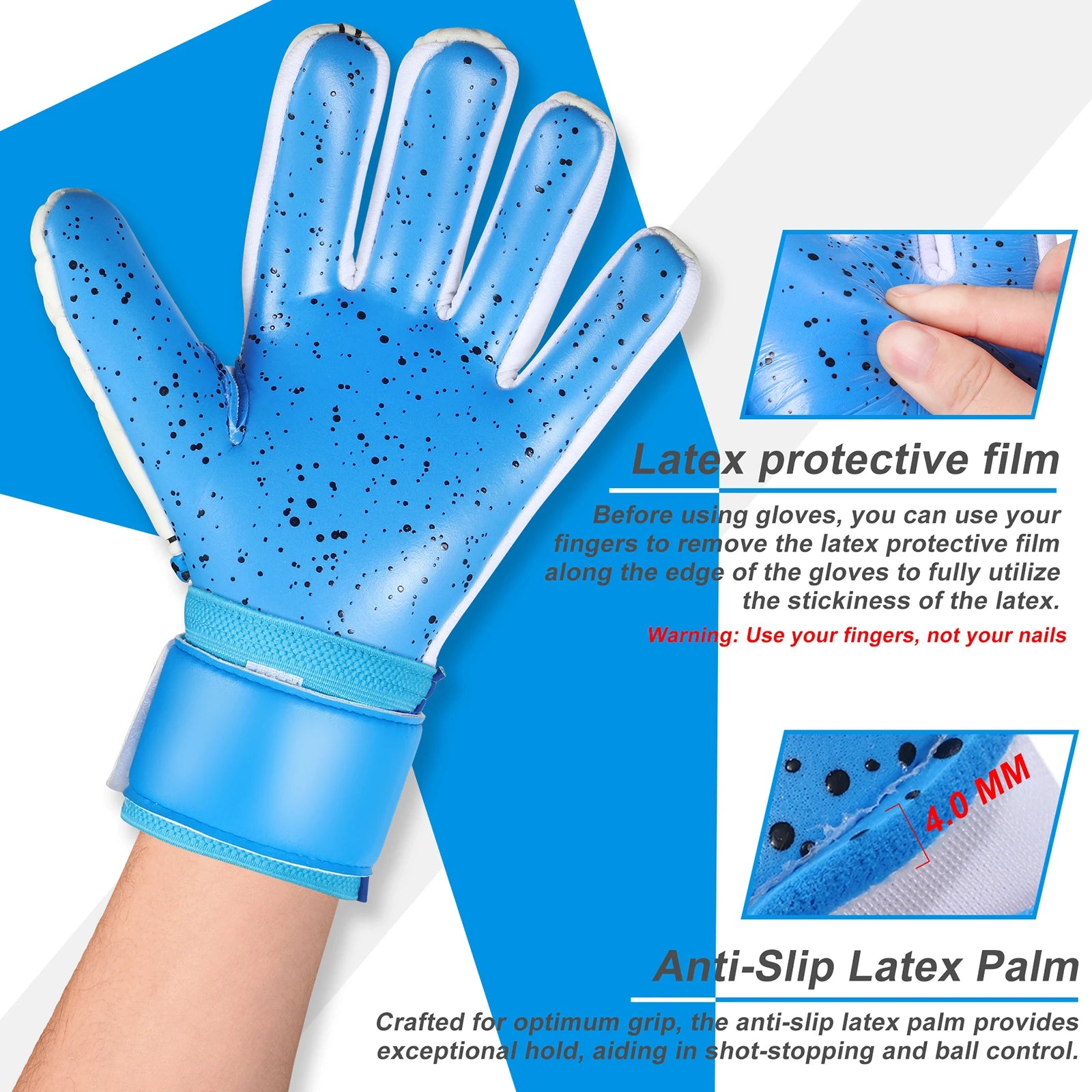 Soccer Goalie Goalkeeper Gloves For All Ages